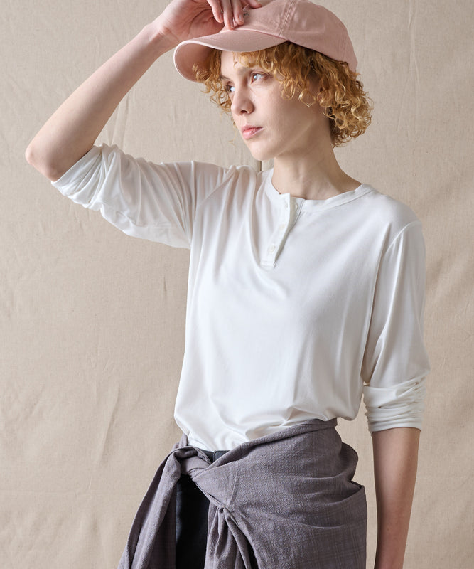 【予約】エッセンシャル ヘンリーネックシャツ/ESSENTIAL HENLEY SHIRT