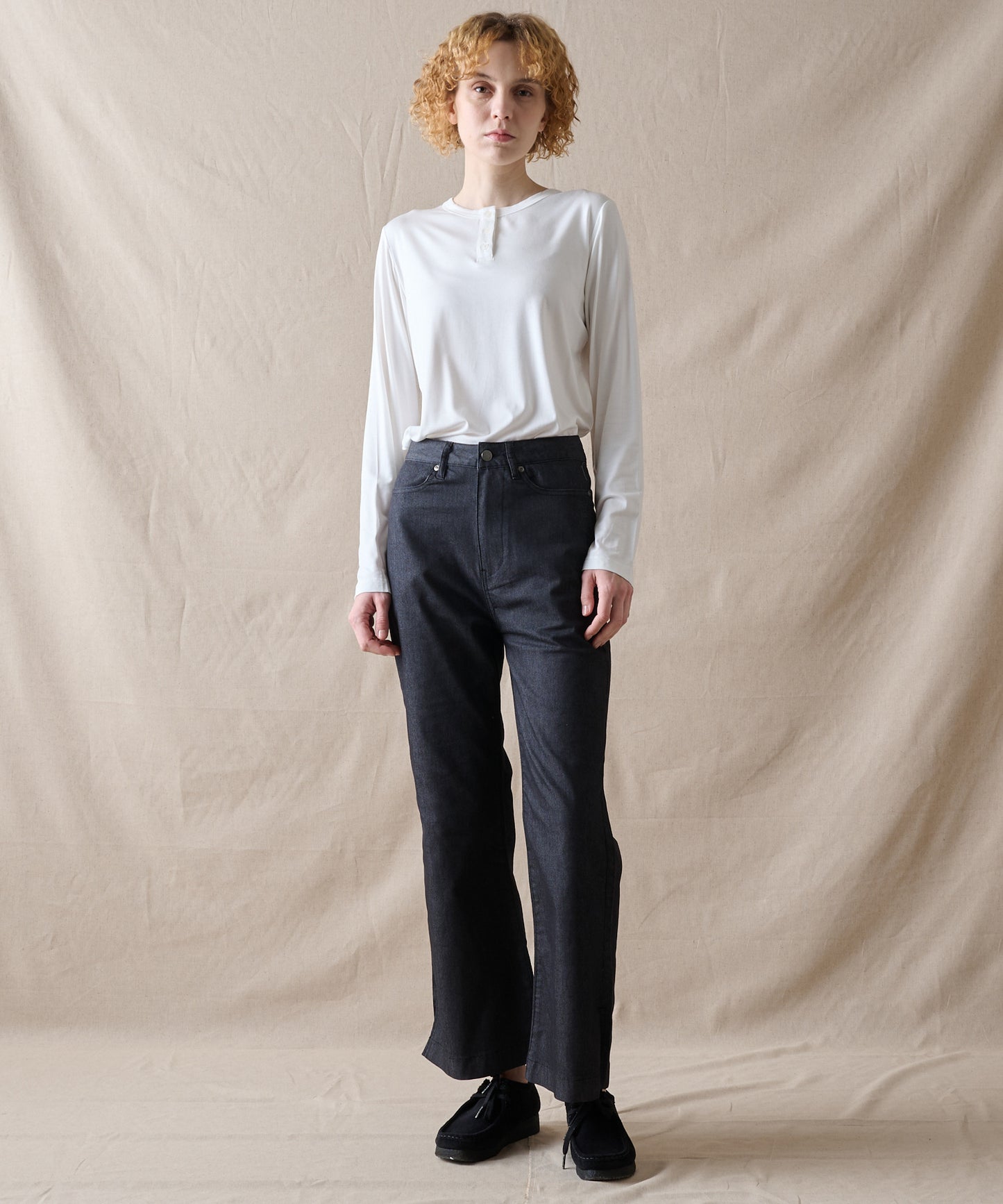【予約】エッセンシャル ヘンリーネックシャツ/ESSENTIAL HENLEY SHIRT