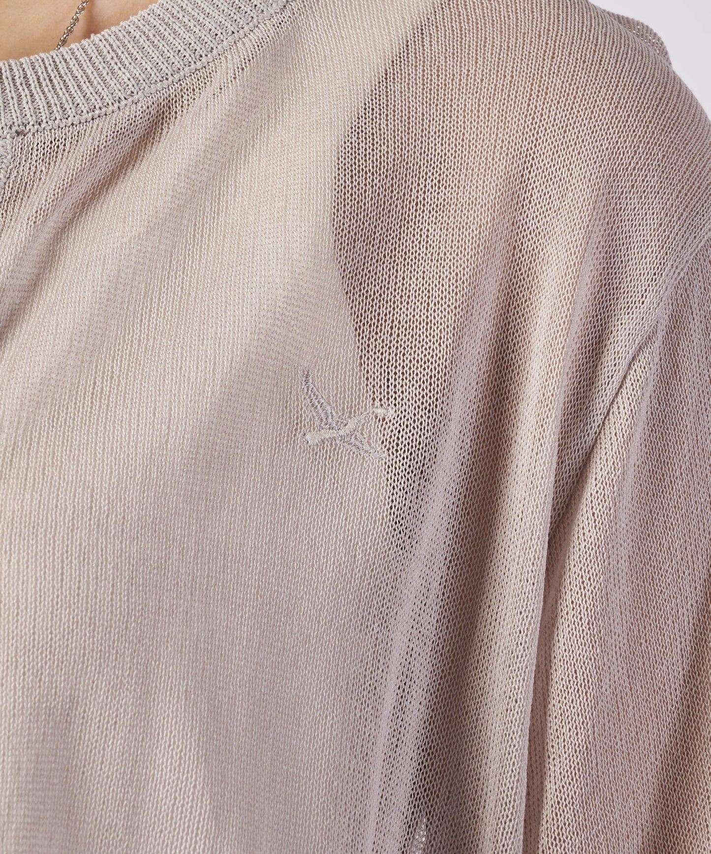【予約】トランスルーセント ニットカーディガン/TRANSLUCENT KNIT CARDIGAN