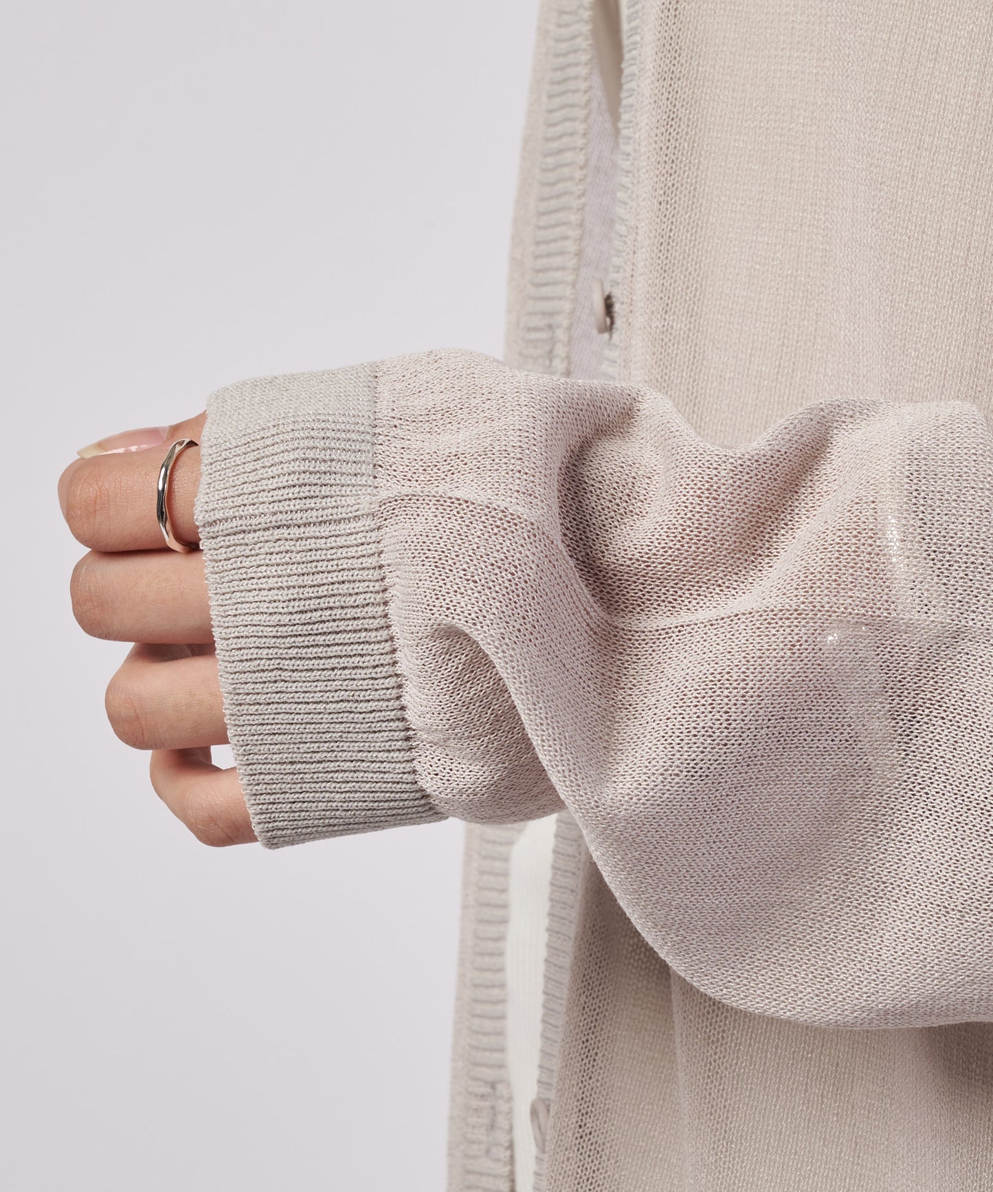 【予約】トランスルーセント ニットカーディガン/TRANSLUCENT KNIT CARDIGAN