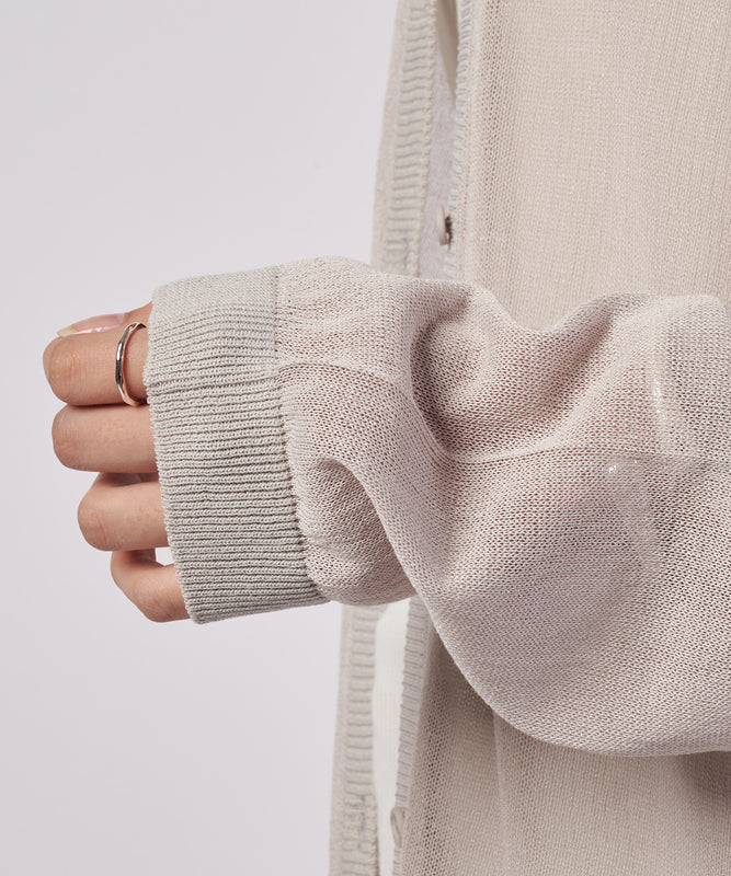 【予約】トランスルーセント ニットカーディガン/TRANSLUCENT KNIT CARDIGAN