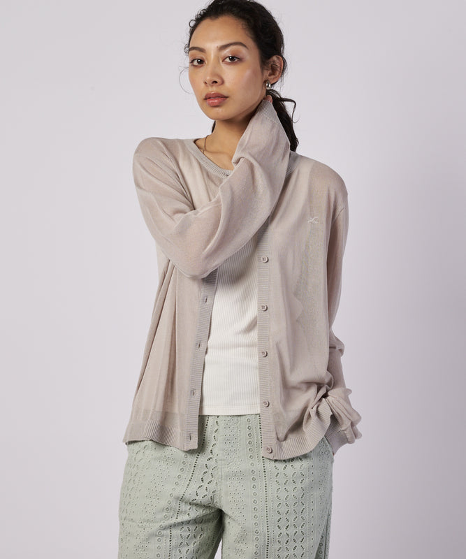 【予約】トランスルーセント ニットカーディガン/TRANSLUCENT KNIT CARDIGAN