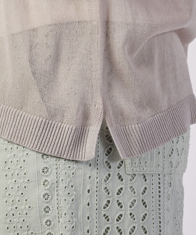 【予約】トランスルーセント ニットカーディガン/TRANSLUCENT KNIT CARDIGAN