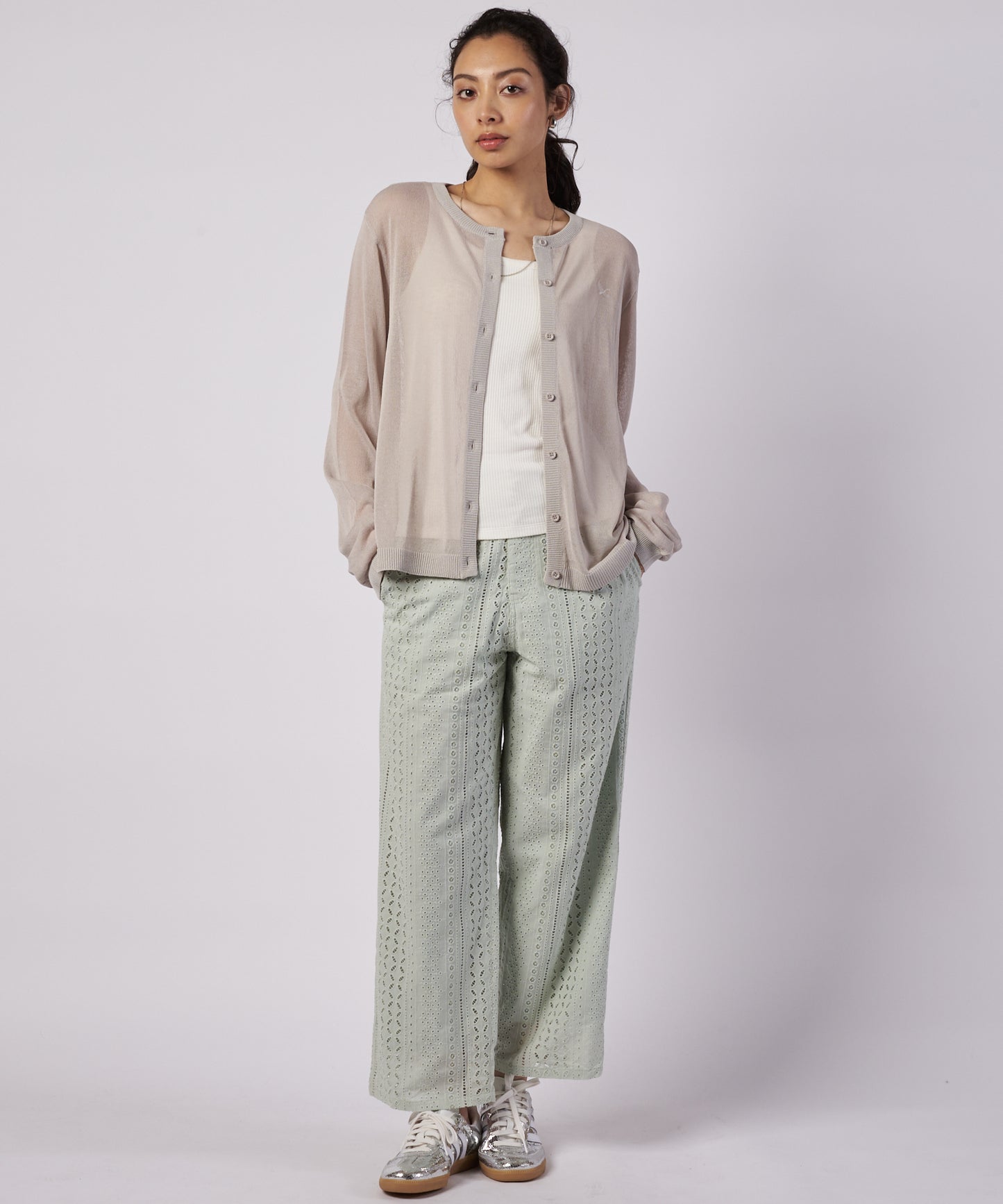 【予約】トランスルーセント ニットカーディガン/TRANSLUCENT KNIT CARDIGAN
