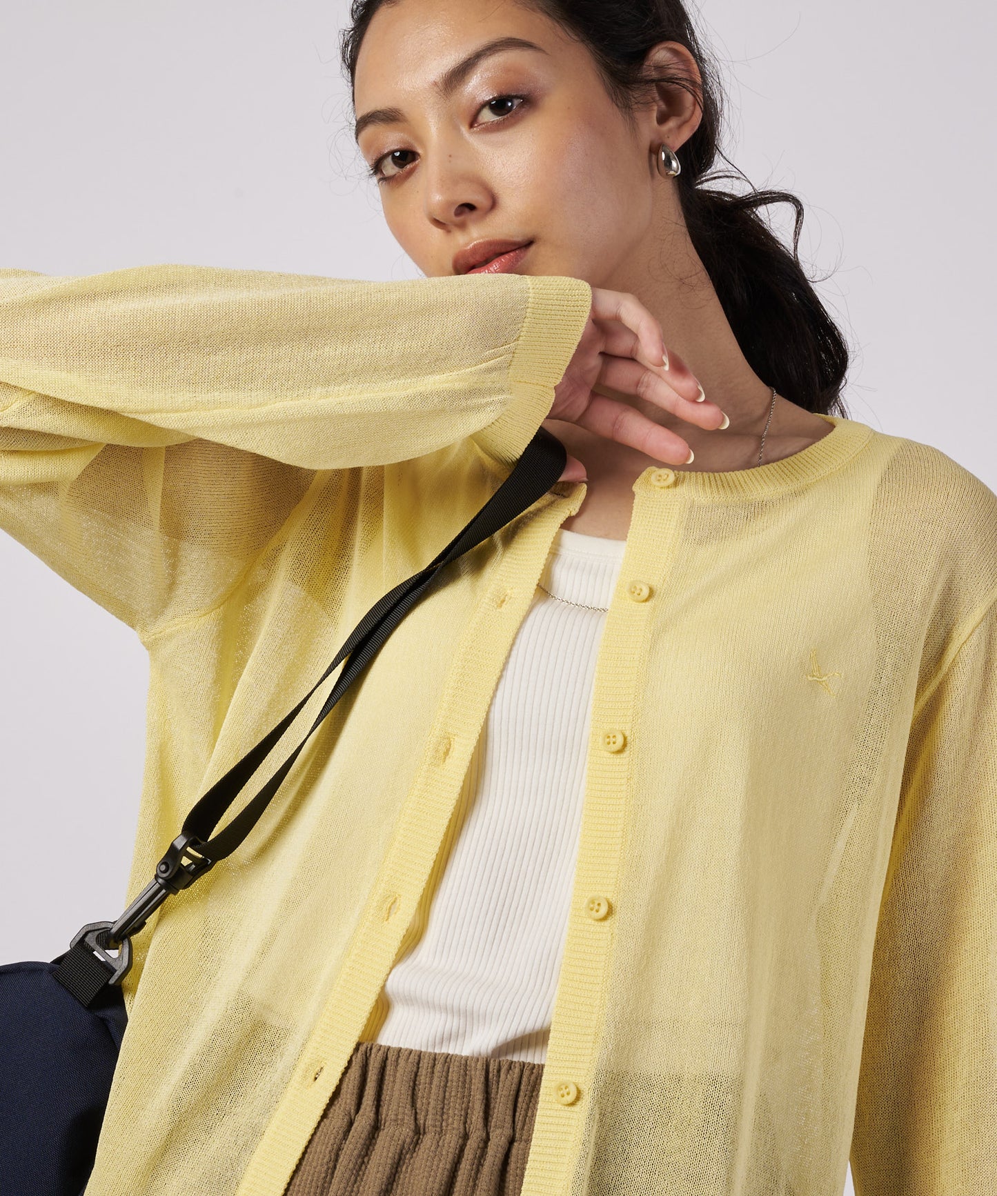 【予約】トランスルーセント ニットカーディガン/TRANSLUCENT KNIT CARDIGAN