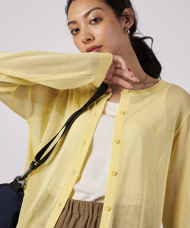 【予約】トランスルーセント ニットカーディガン/TRANSLUCENT KNIT CARDIGAN