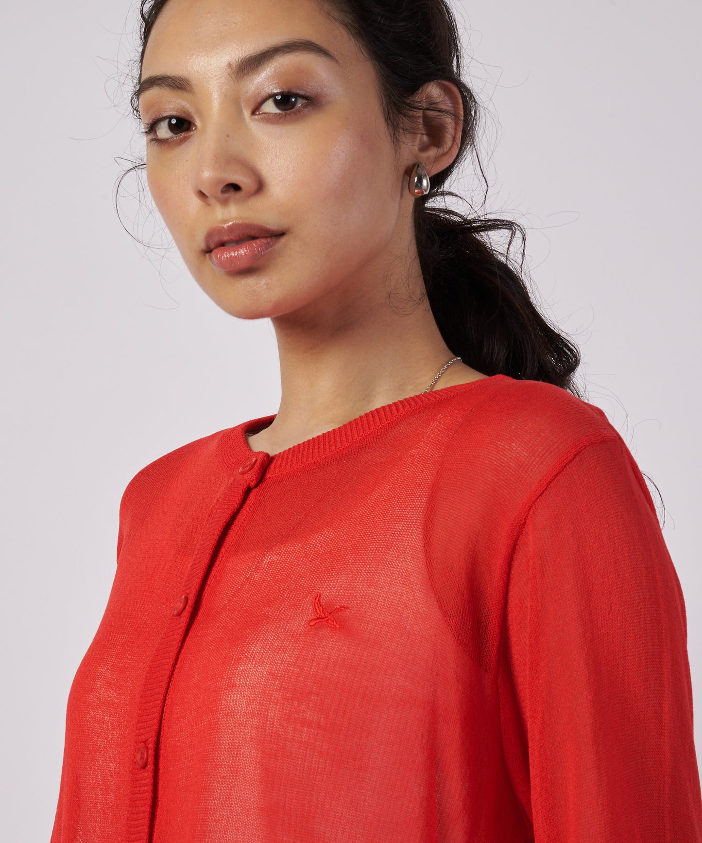 【予約】トランスルーセント ニットカーディガン/TRANSLUCENT KNIT CARDIGAN