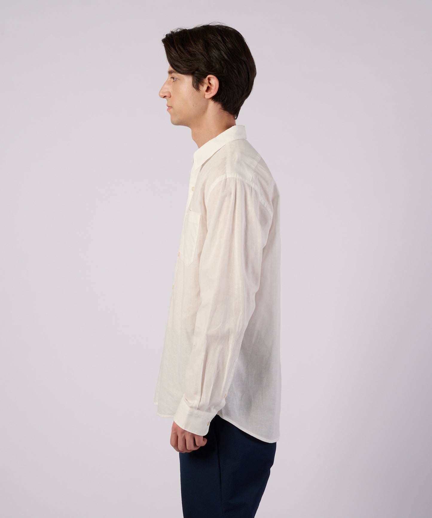コットンリネン 長袖 シャツ/LS COTTON/LINEN SHIRT