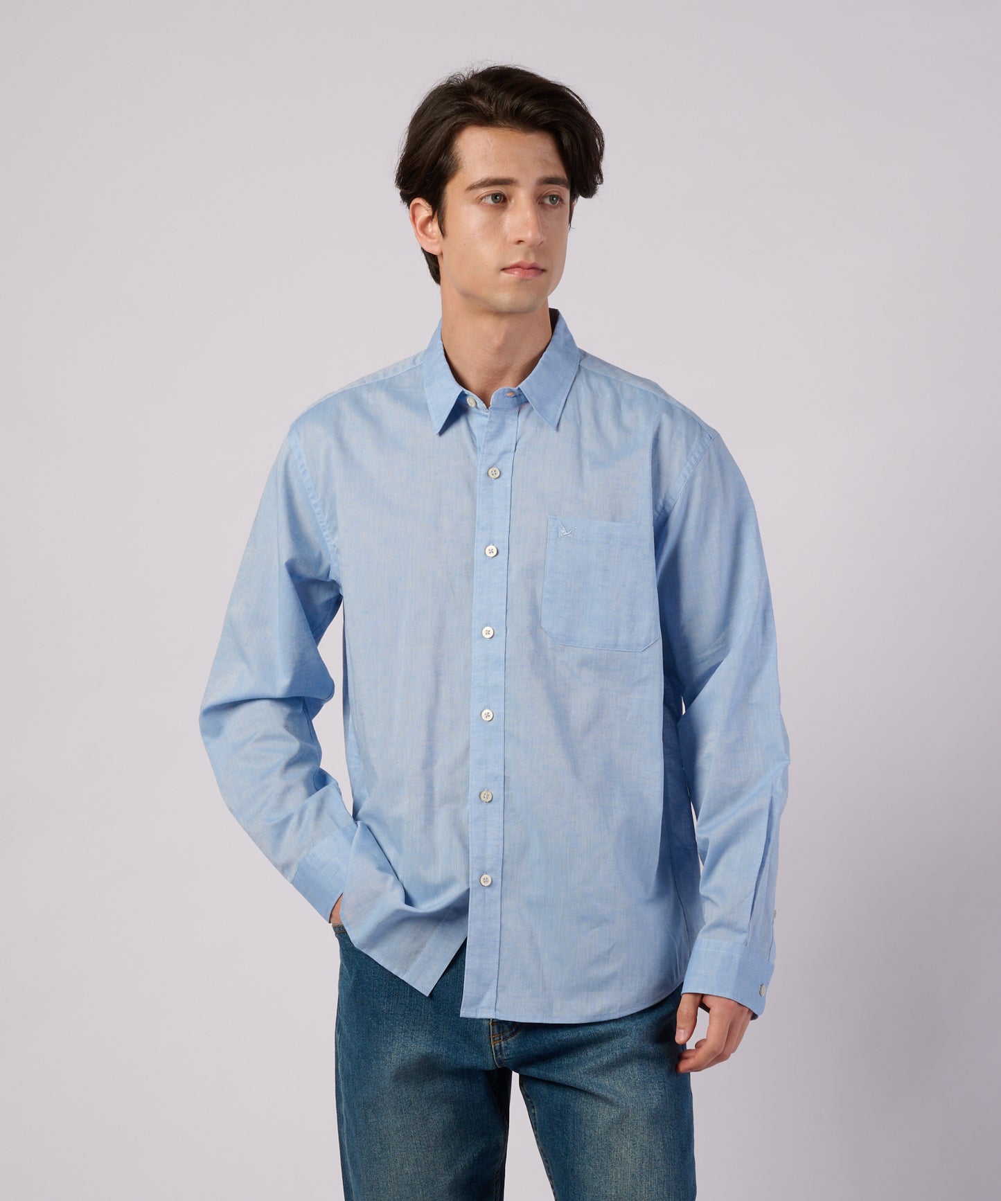 コットンリネン 長袖 シャツ/LS COTTON/LINEN SHIRT