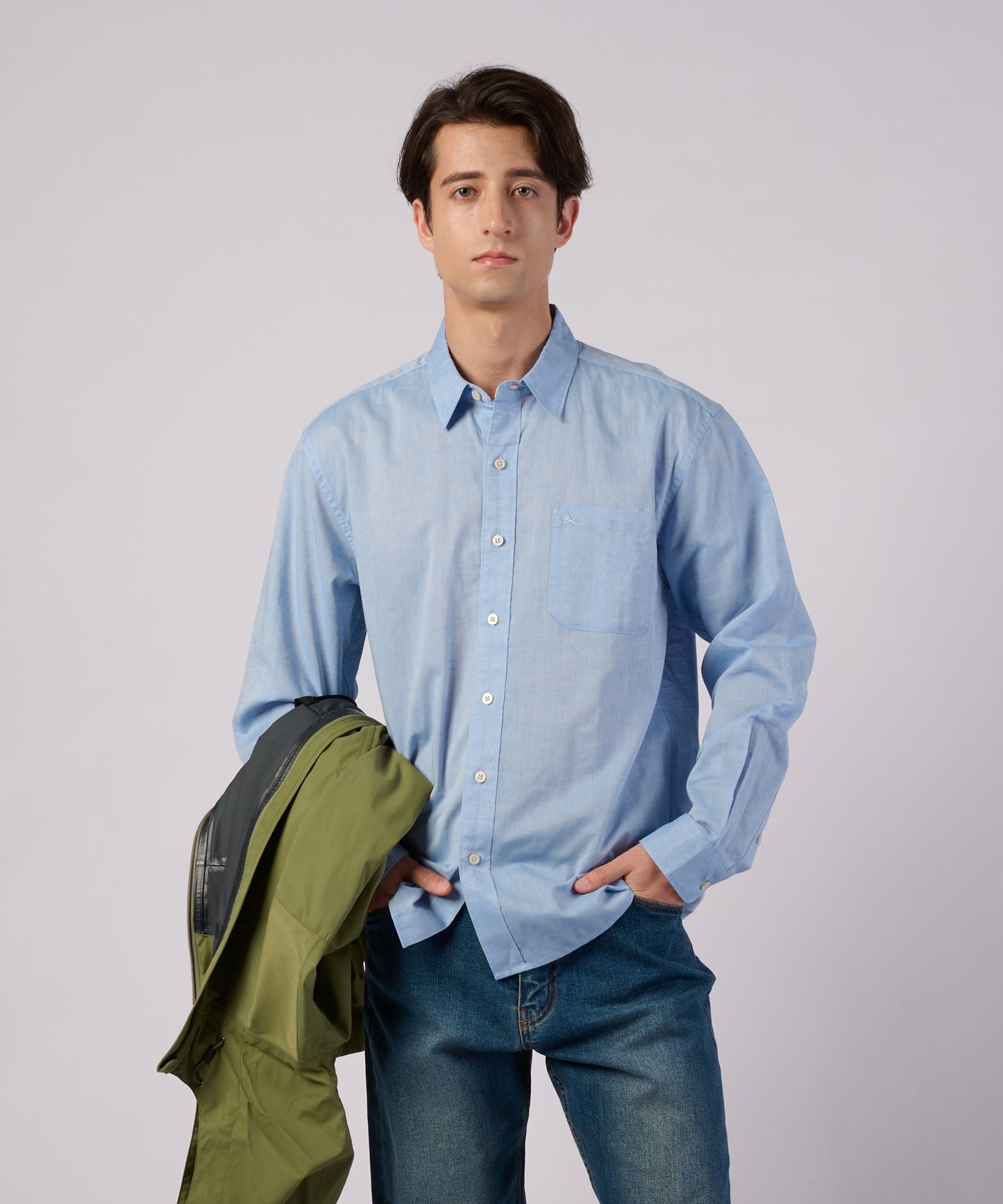 コットンリネン 長袖 シャツ/LS COTTON/LINEN SHIRT