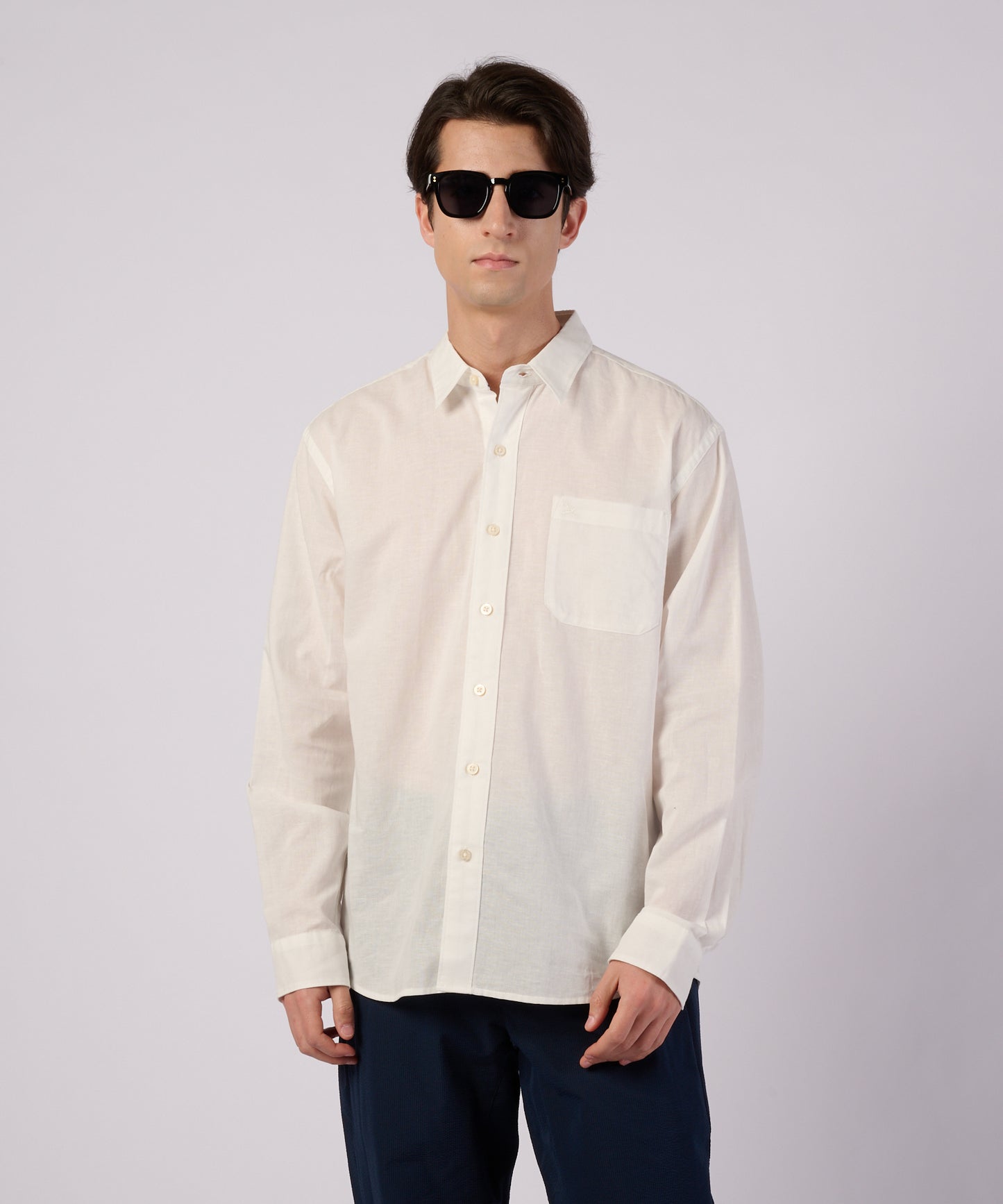 コットンリネン 長袖 シャツ/LS COTTON/LINEN SHIRT