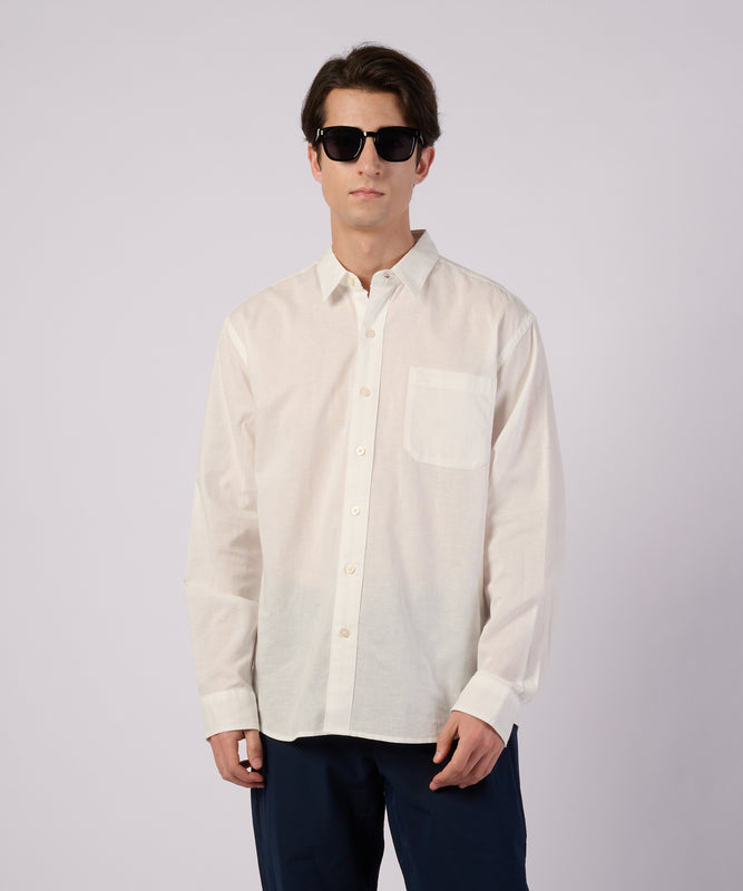 コットンリネン 長袖 シャツ/LS COTTON/LINEN SHIRT