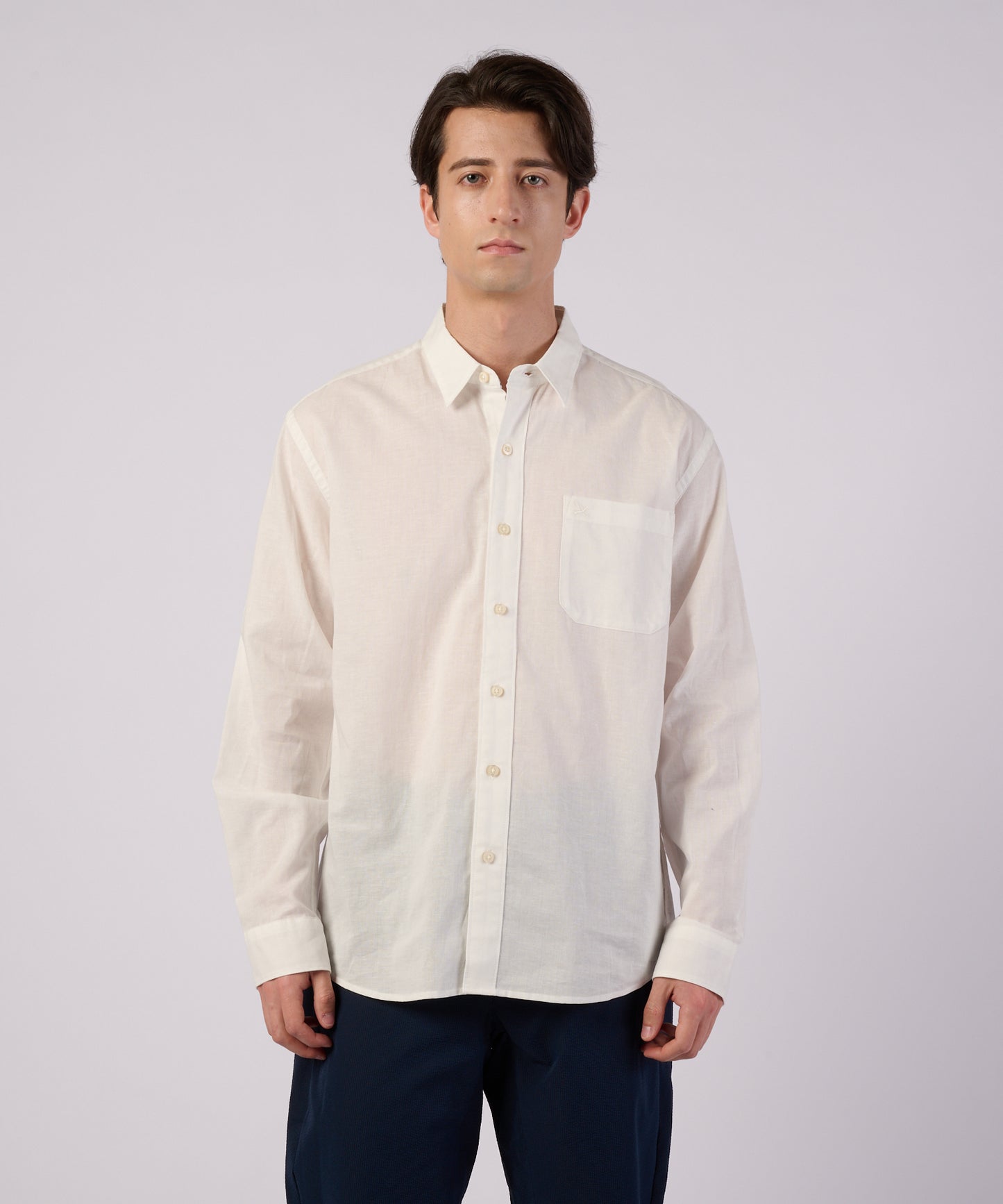 コットンリネン 長袖 シャツ/LS COTTON/LINEN SHIRT