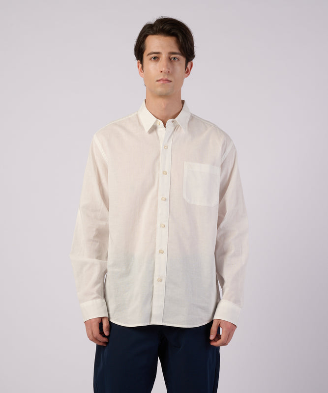 コットンリネン 長袖 シャツ/LS COTTON/LINEN SHIRT