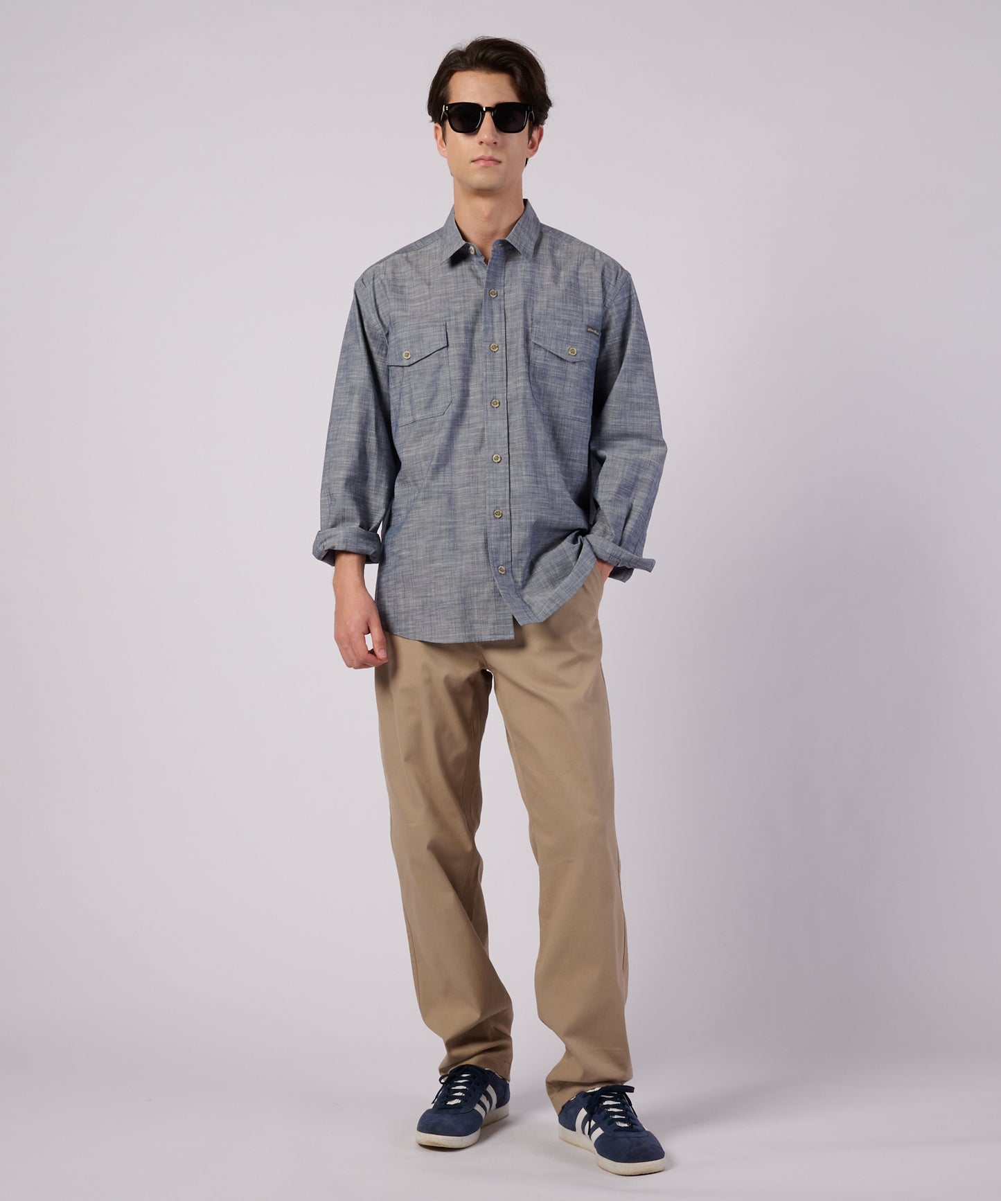 【ポイントUP対象】アドベンチャラー シャンブレー 長袖シャツ/LS ADVENTURER SHIRTS CHANBRAY