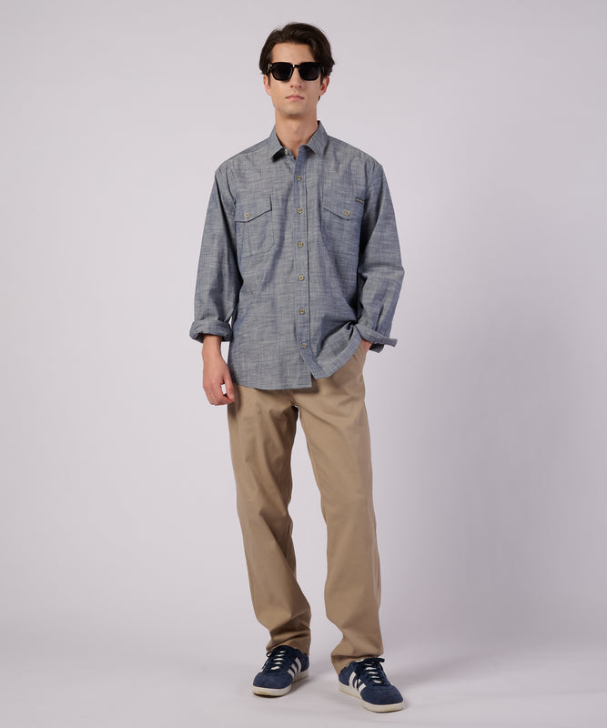 【ポイントUP対象】アドベンチャラー シャンブレー 長袖シャツ/LS ADVENTURER SHIRTS CHANBRAY