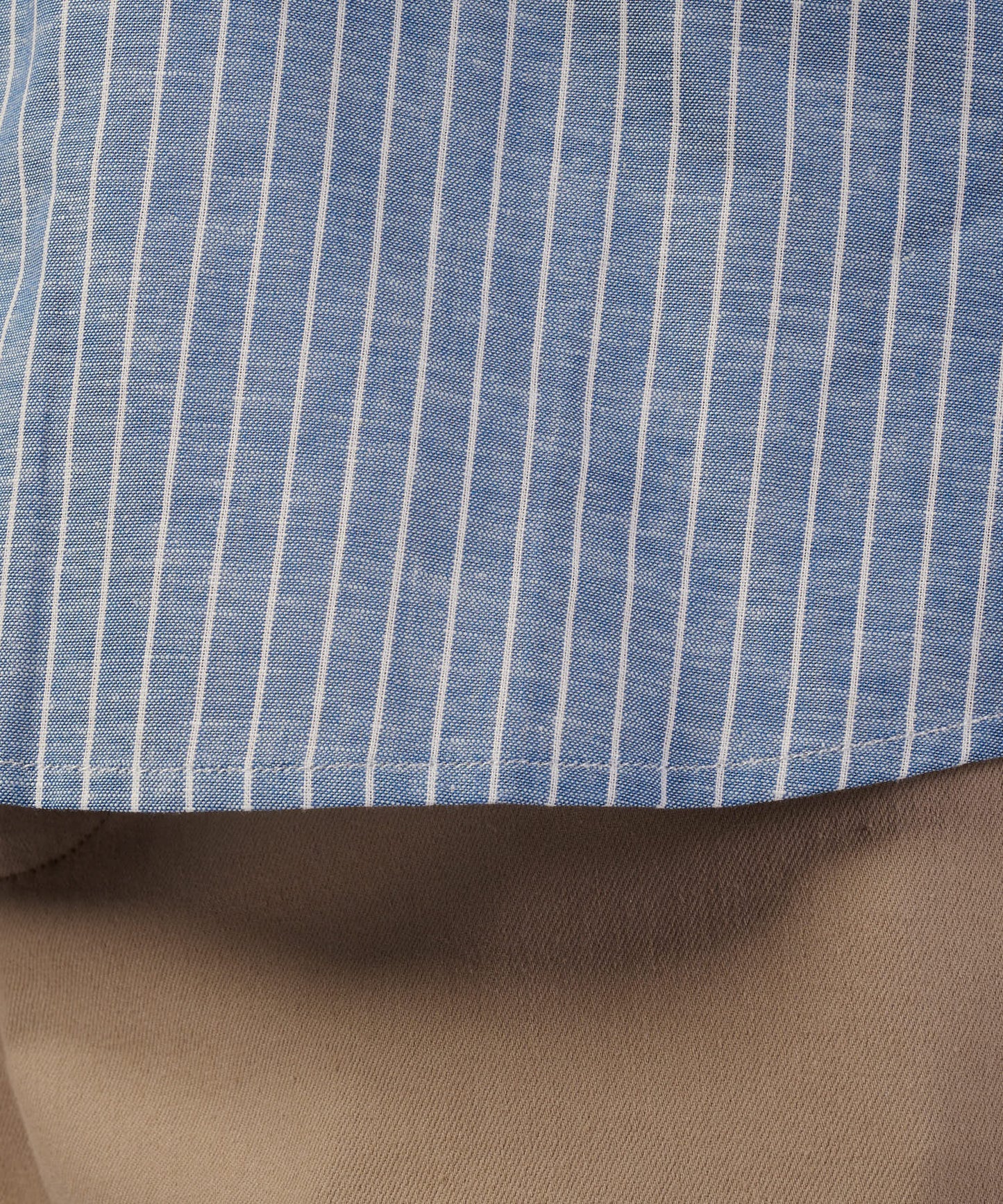 コットンリネン 長袖 ストライプシャツ/LS COTTON/LINEN STRIPE SHIRT