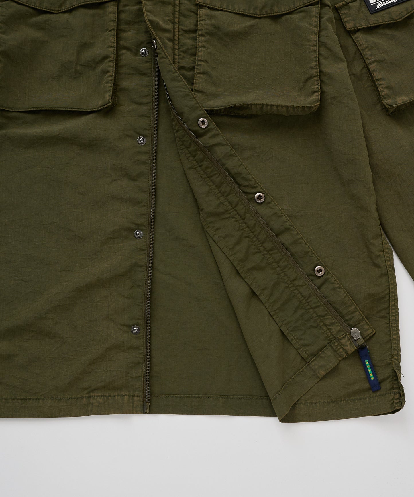 EBTEK ハードウォッシュド ジップシャツ/EBTEK HARD-WASHED ZIP SHIRT