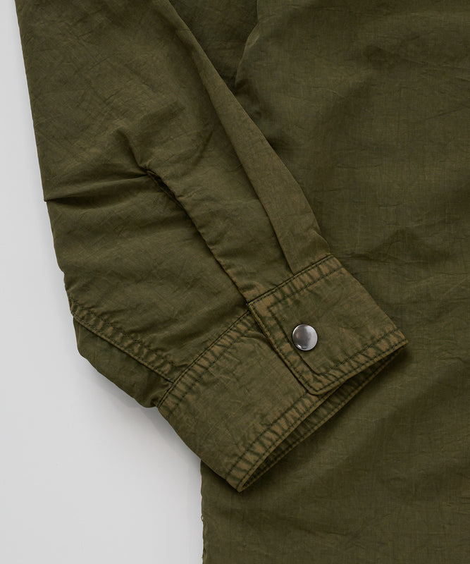 EBTEK ハードウォッシュド ジップシャツ/EBTEK HARD-WASHED ZIP SHIRT
