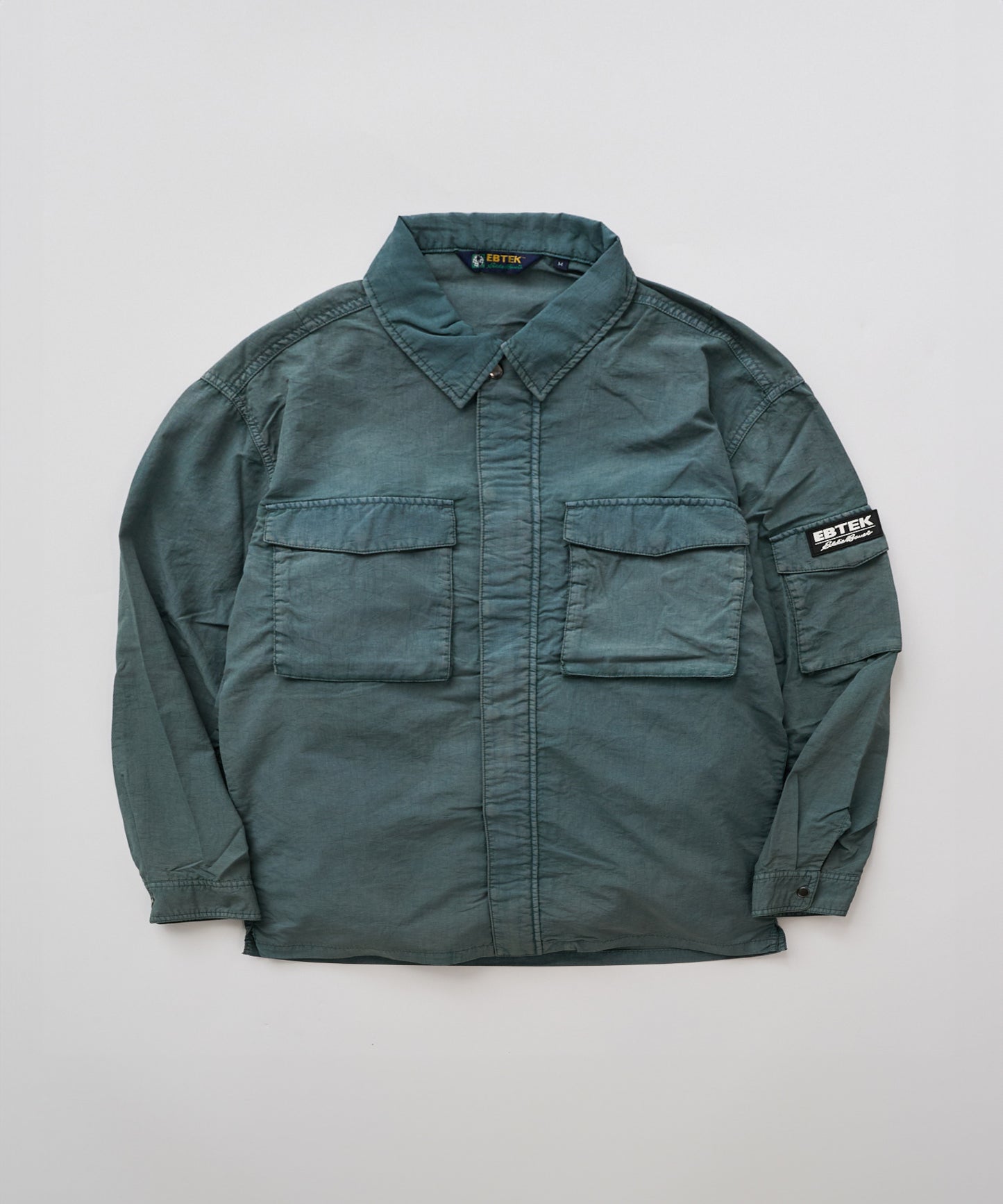 EBTEK ハードウォッシュド ジップシャツ/EBTEK HARD-WASHED ZIP SHIRT