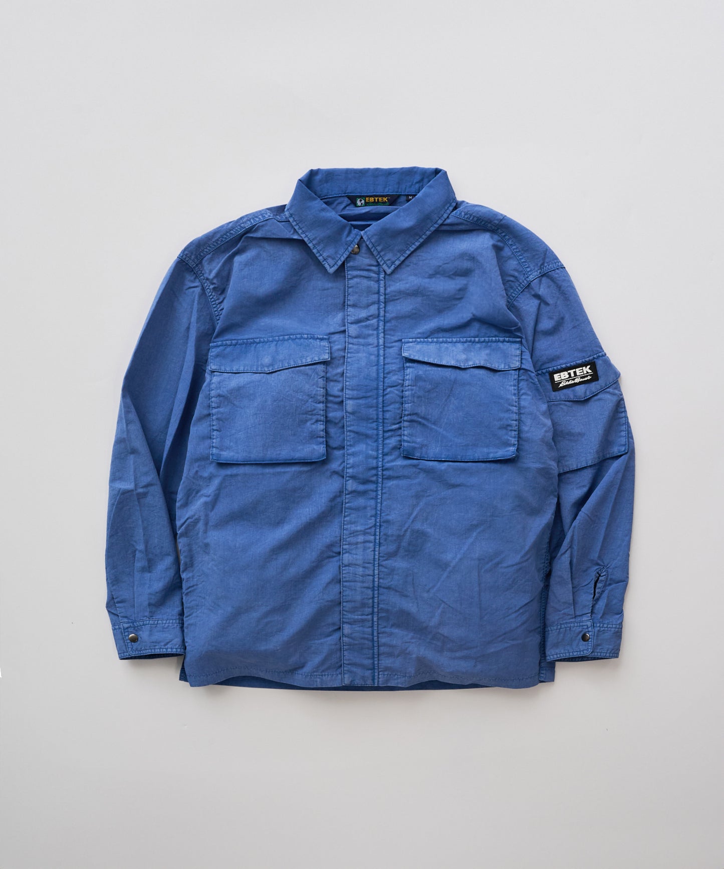 EBTEK ハードウォッシュド ジップシャツ/EBTEK HARD-WASHED ZIP SHIRT