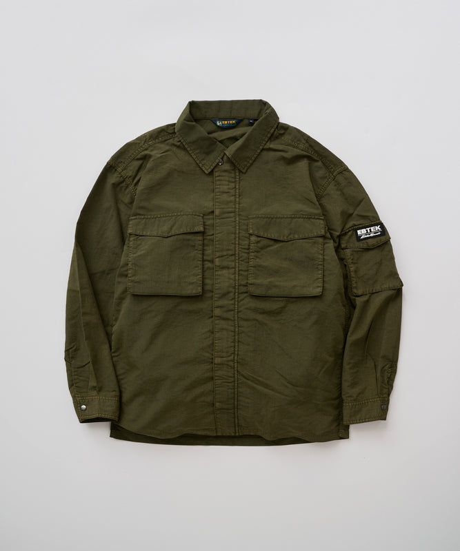 EBTEK ハードウォッシュド ジップシャツ/EBTEK HARD-WASHED ZIP SHIRT