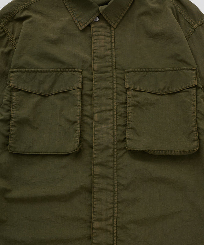 EBTEK ハードウォッシュド ジップシャツ/EBTEK HARD-WASHED ZIP SHIRT