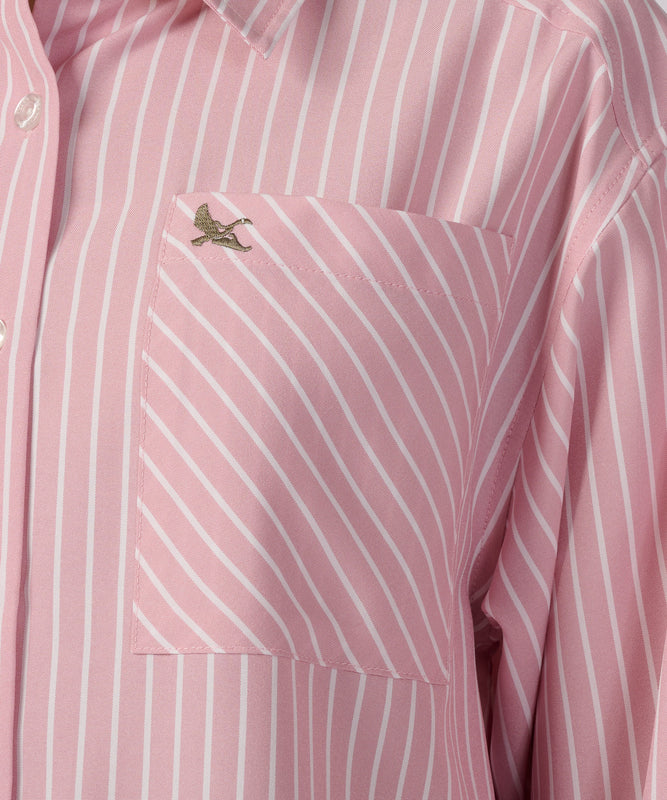ストライプ スマートケア 長袖シャツ/LS STRIPE SMARTCARE SHIRT