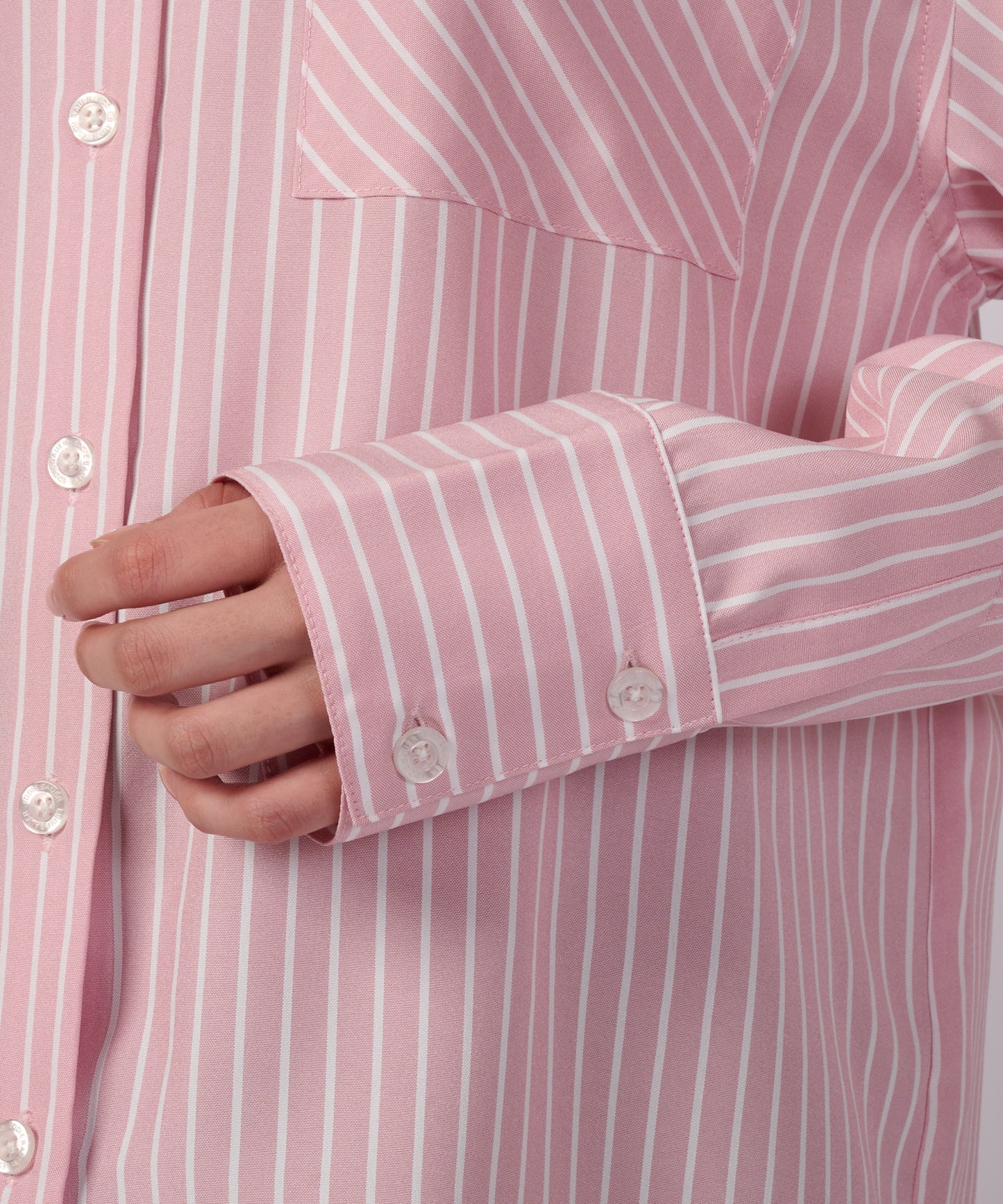 ストライプ スマートケア 長袖シャツ/LS STRIPE SMARTCARE SHIRT