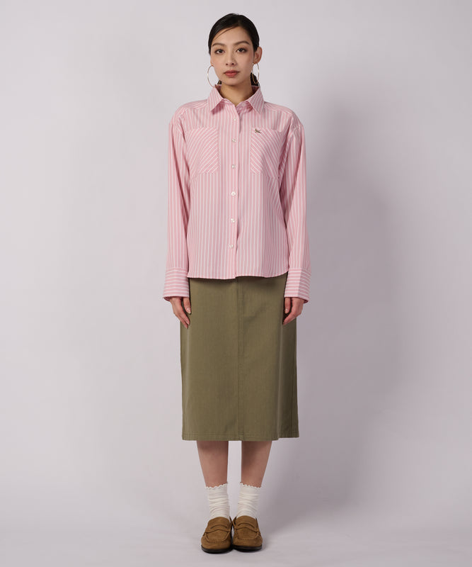 ストライプ スマートケア 長袖シャツ/LS STRIPE SMARTCARE SHIRT