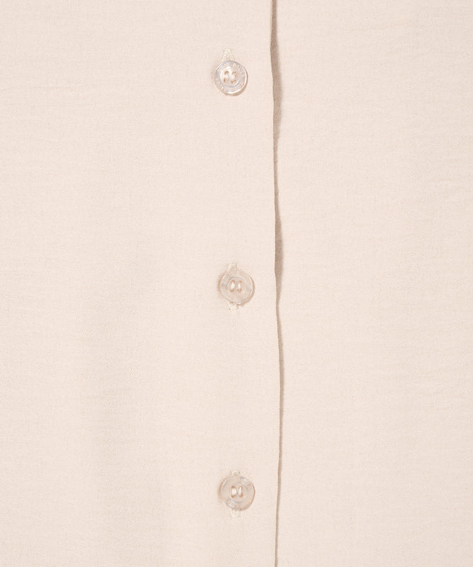 セリーン ドレープ カラーレスブラウス/SERENE DRAPE COLLARLESS BLOUSE