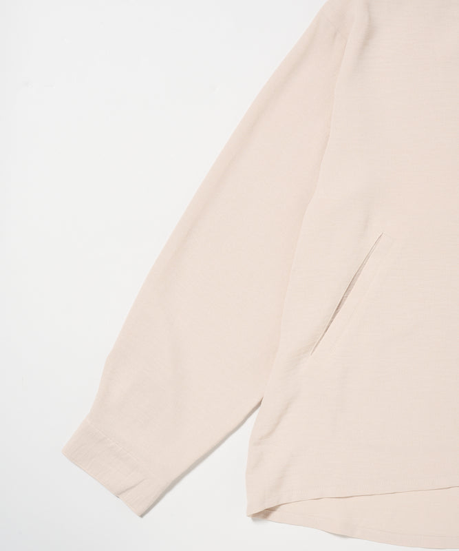 セリーン ドレープ カラーレスブラウス/SERENE DRAPE COLLARLESS BLOUSE