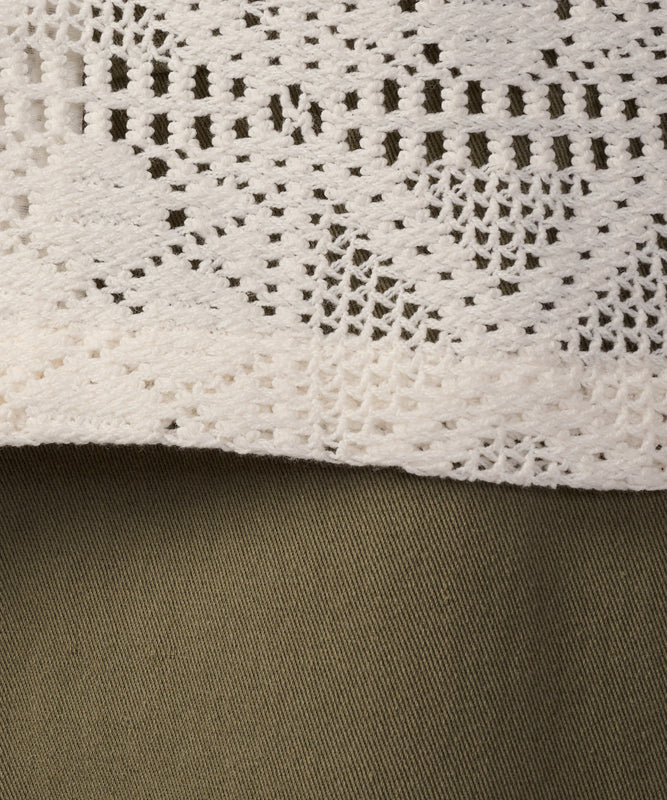 フローイ レース 長袖シャツ/FLOWY LACE LS SHIRT