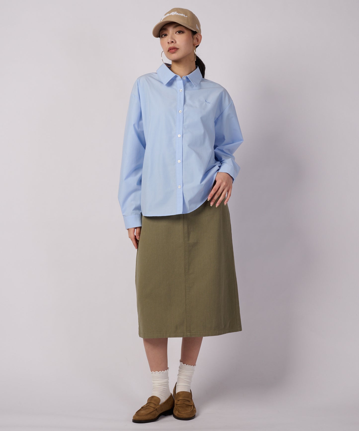 リラックス シック ブロード 長袖シャツ/RELAX CHIC BROAD LS SHIRT