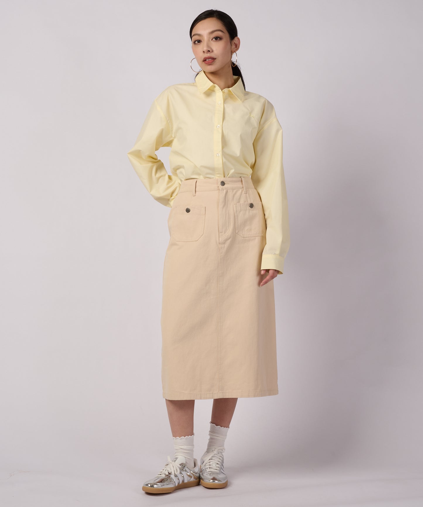 リラックス シック ブロード 長袖シャツ/RELAX CHIC BROAD LS SHIRT