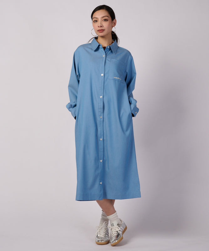 【ポイントUP対象】多用途 長袖 シャツワンピース/VERSATILE LS SHIRT DRESS