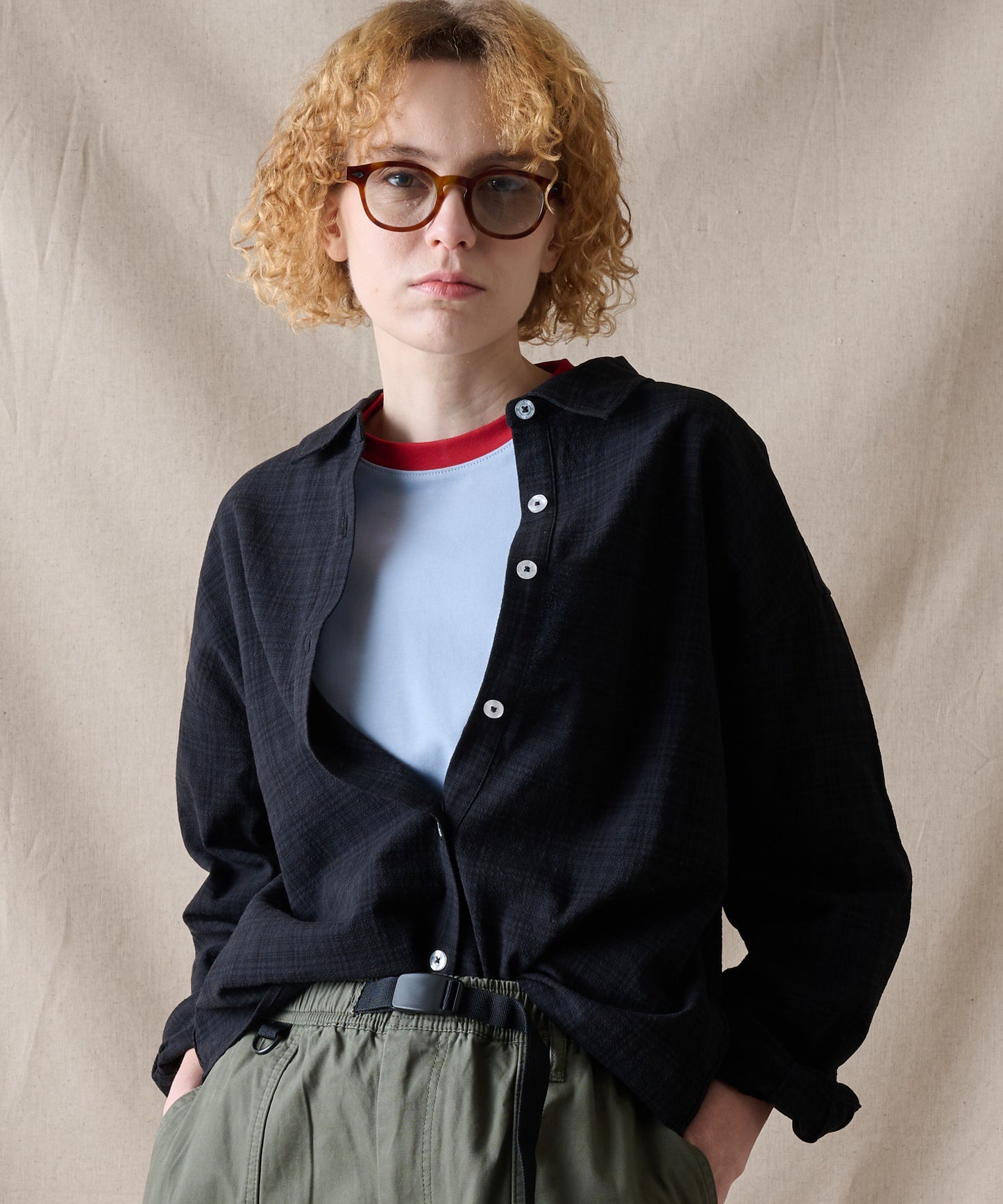 【ポイントUP対象】長袖 チェックシャツ/LS CHECK SHIRT