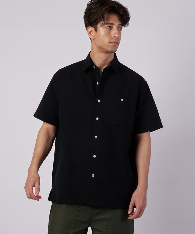 パックイット シアサッカー 半袖シャツ/PUCK IT SEERSUCKER SHIRT