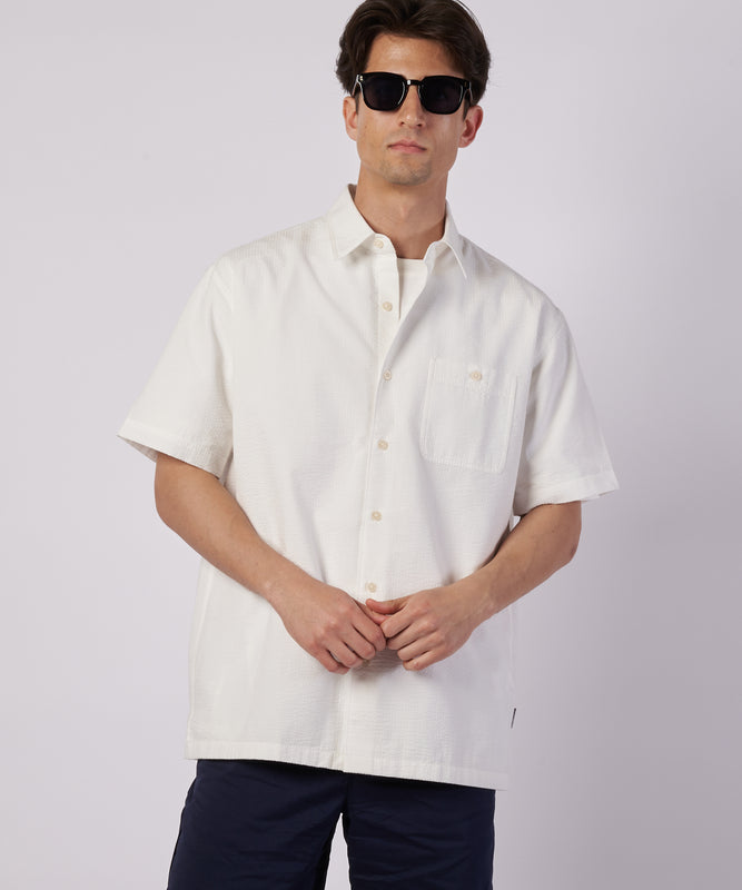 パックイット シアサッカー 半袖シャツ/PUCK IT SEERSUCKER SHIRT