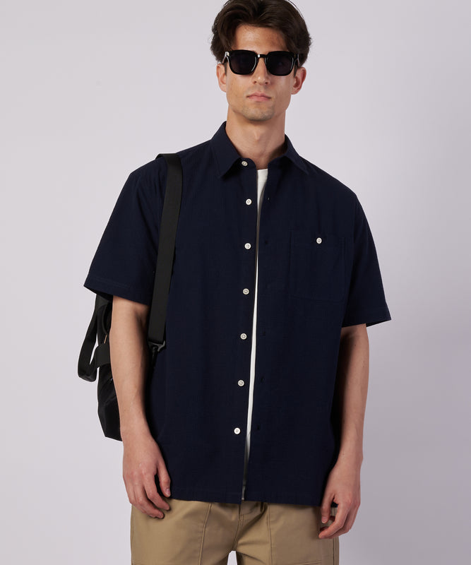 パックイット シアサッカー 半袖シャツ/PUCK IT SEERSUCKER SHIRT