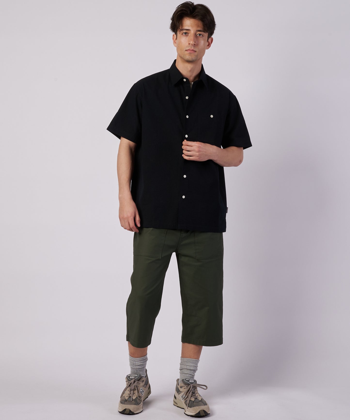 パックイット シアサッカー 半袖シャツ/PUCK IT SEERSUCKER SHIRT