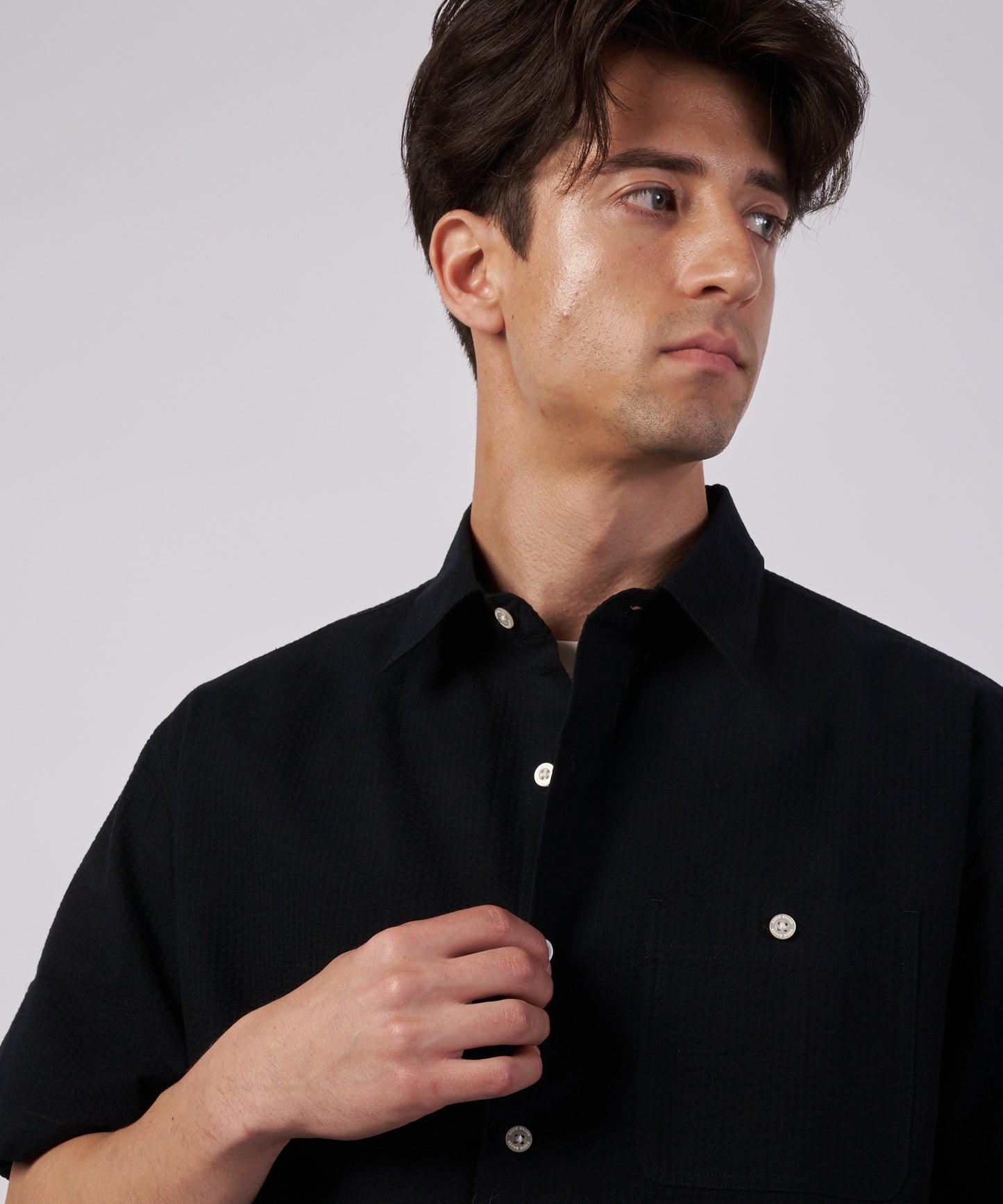 パックイット シアサッカー 半袖シャツ/PUCK IT SEERSUCKER SHIRT