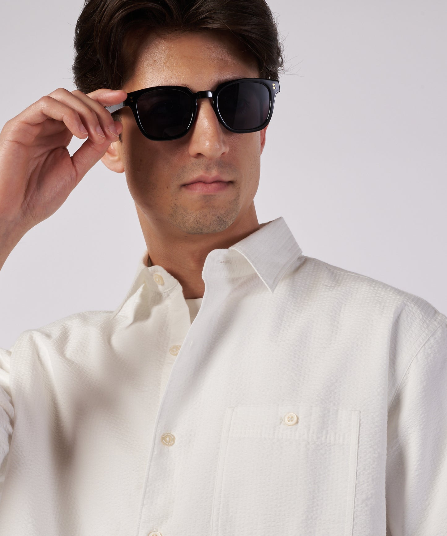 パックイット シアサッカー 半袖シャツ/PUCK IT SEERSUCKER SHIRT
