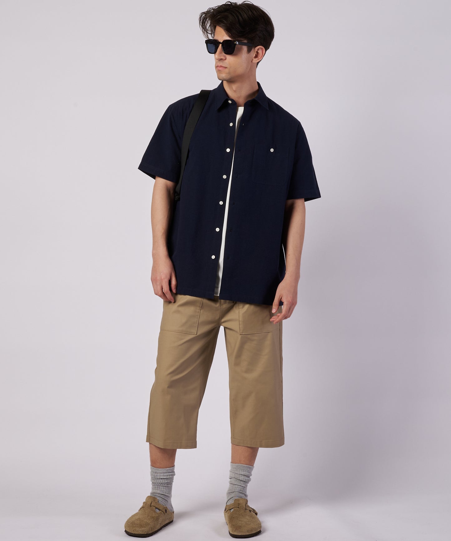 パックイット シアサッカー 半袖シャツ/PUCK IT SEERSUCKER SHIRT