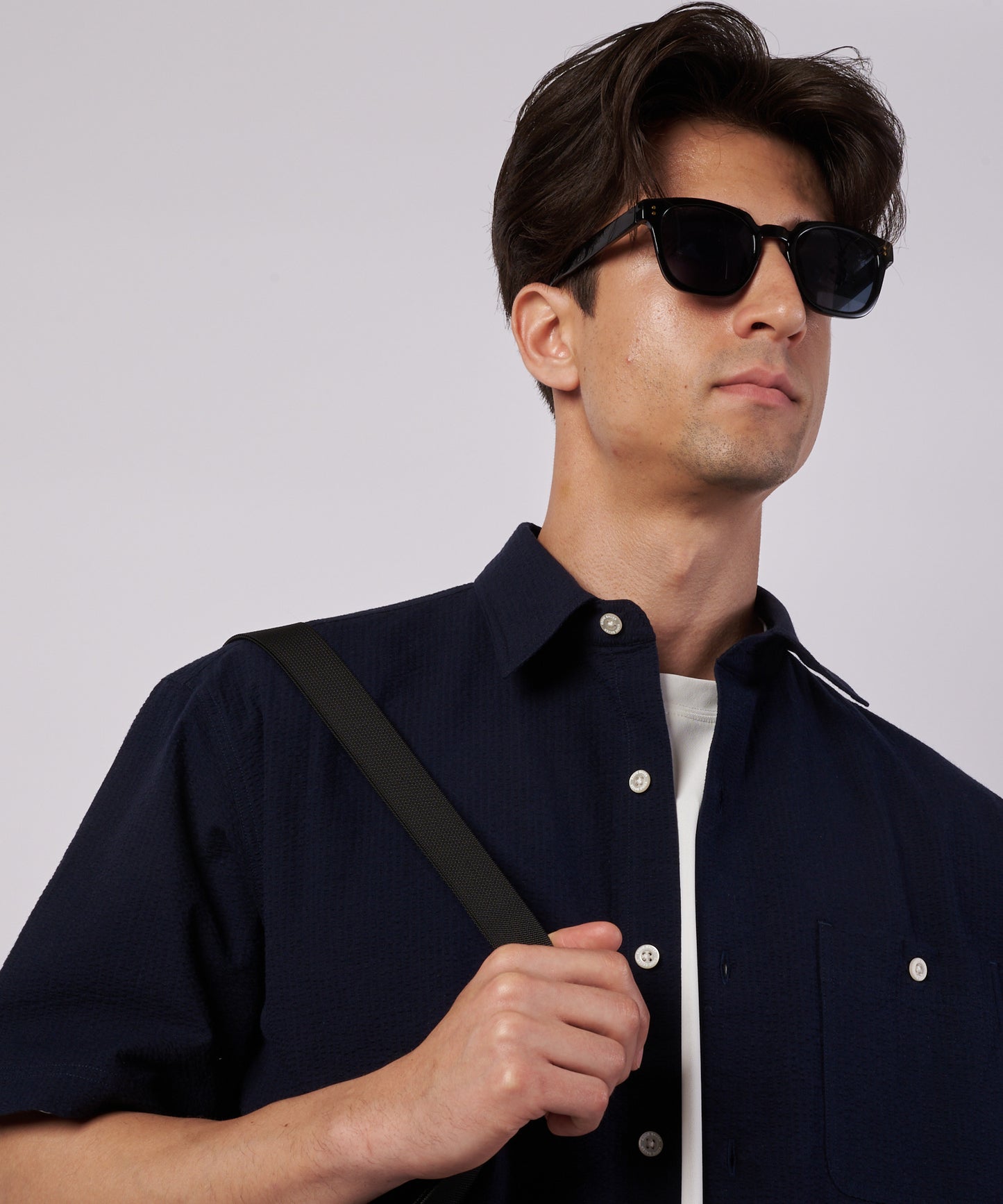 パックイット シアサッカー 半袖シャツ/PUCK IT SEERSUCKER SHIRT