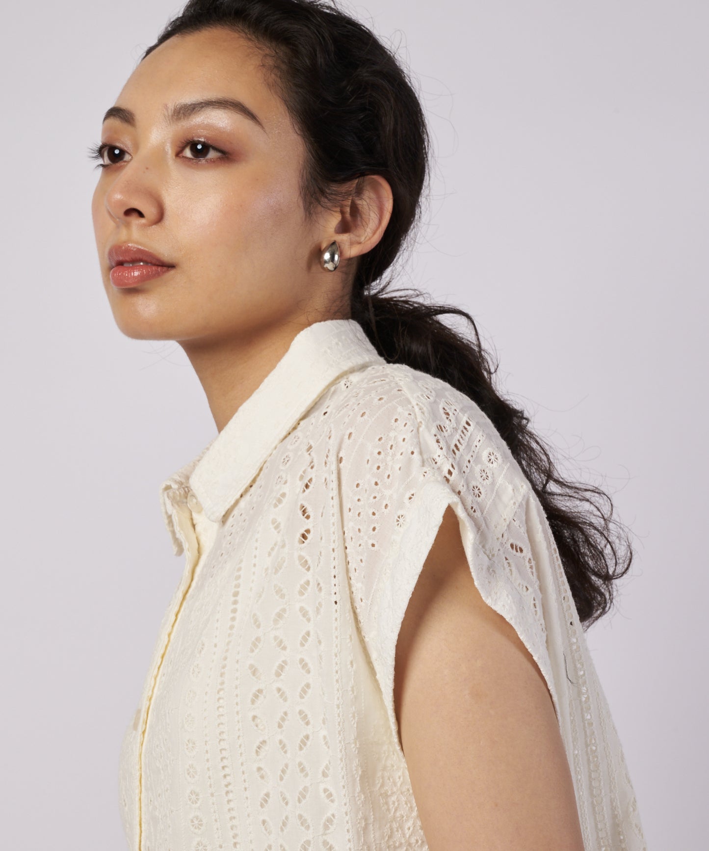 シーサイドレース シャツ/SEASIDE LACE SS SHIRT