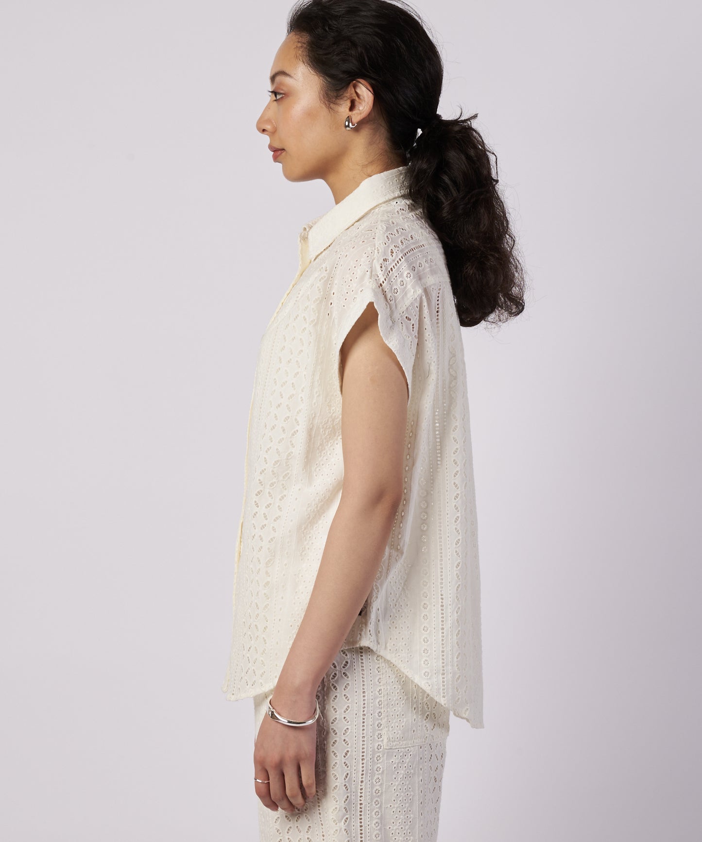 シーサイドレース シャツ/SEASIDE LACE SS SHIRT