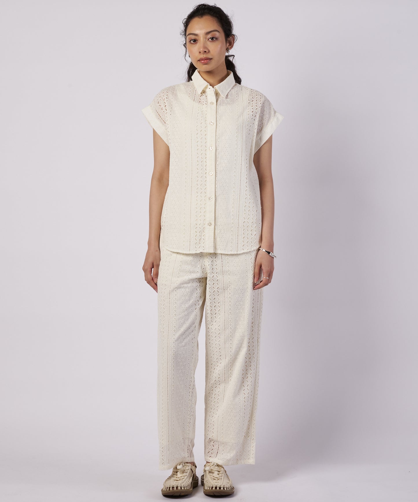 シーサイドレース シャツ/SEASIDE LACE SS SHIRT