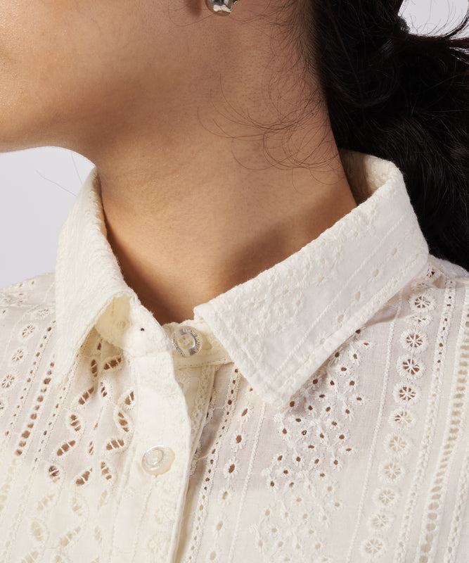 シーサイドレース シャツ/SEASIDE LACE SS SHIRT