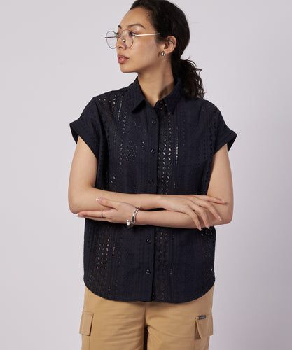 シーサイドレース シャツ/SEASIDE LACE SS SHIRT